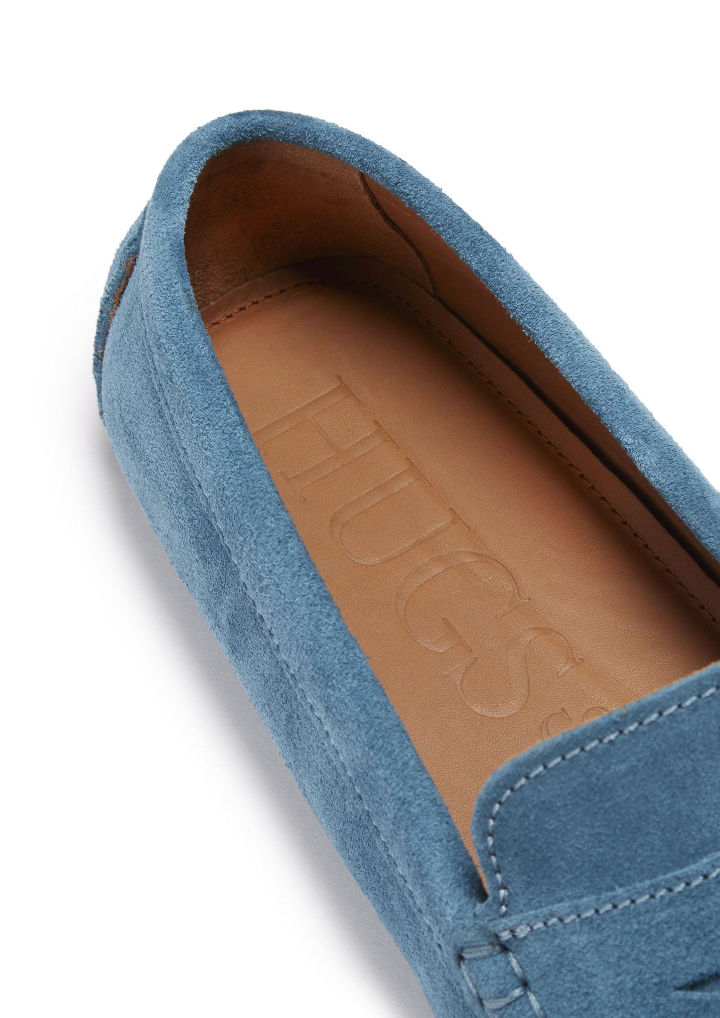 Penny Driving Loafers, petrol blue suede