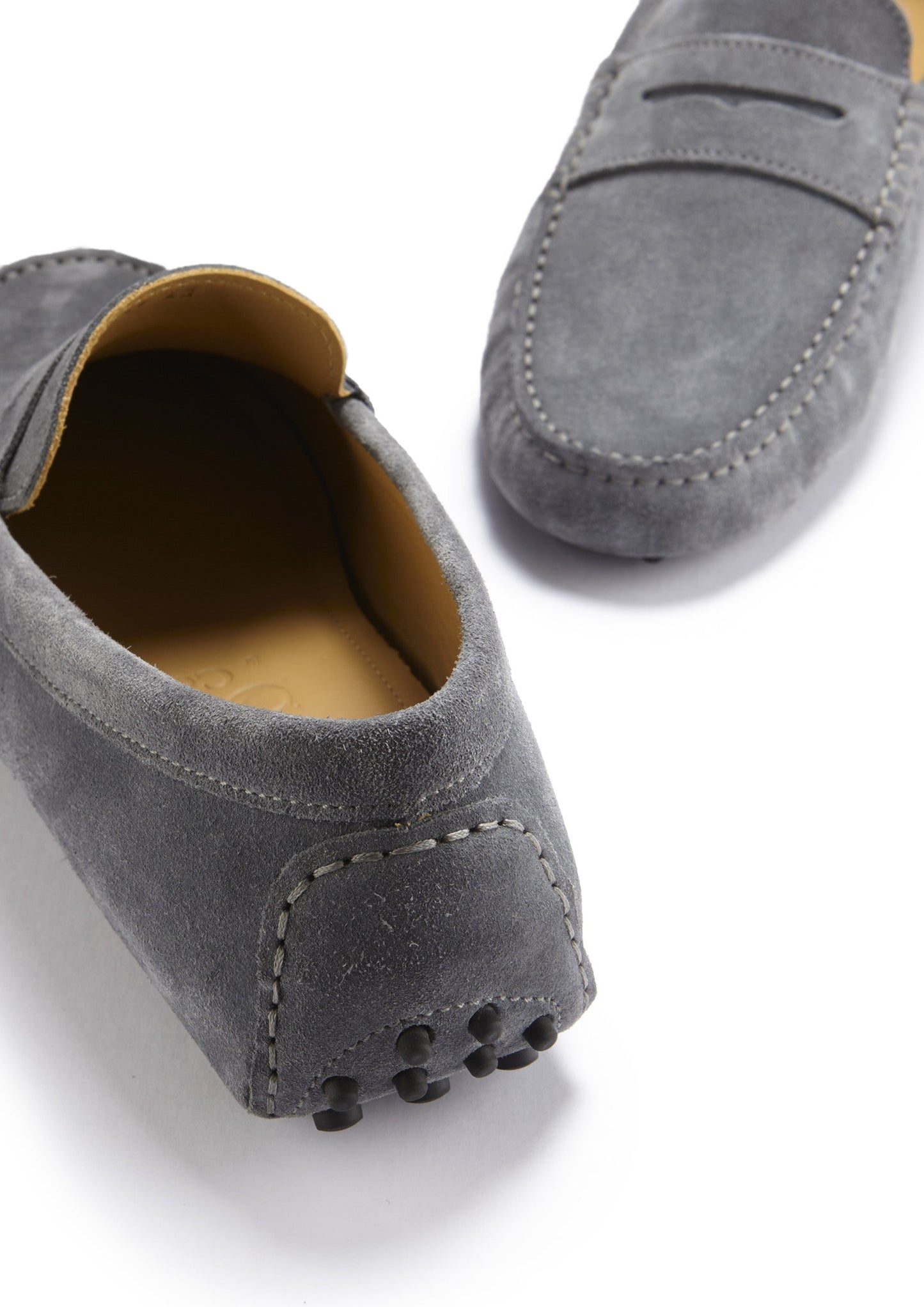 Penny Driving Loafers, slate grey suede-3