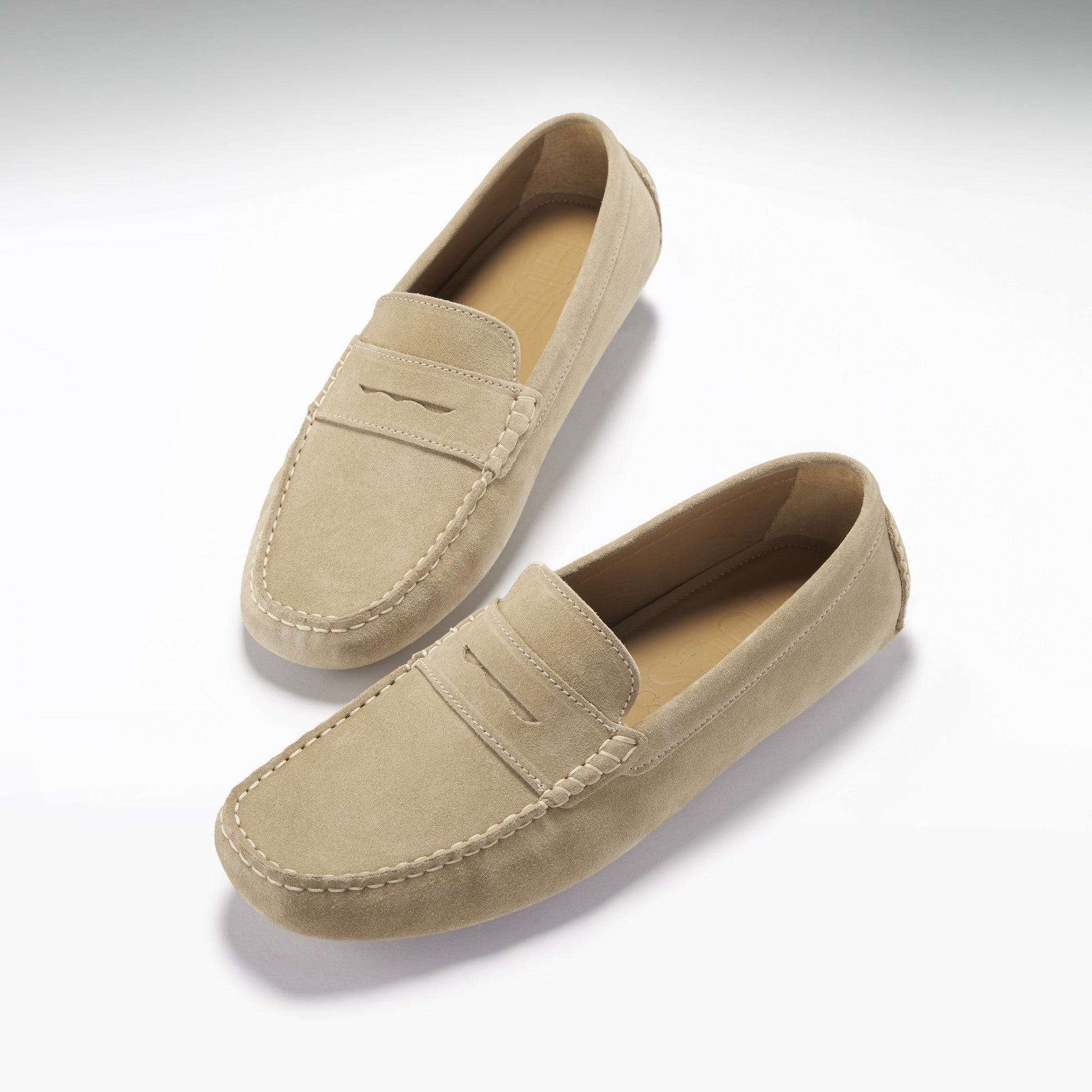 Penny Driving Loafers, taupe suede-1