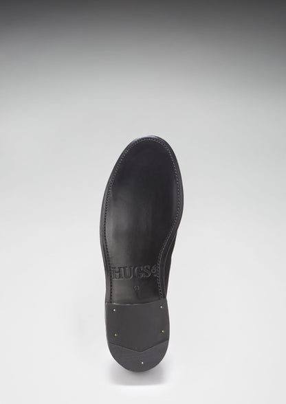 Black Suede Tasselled Brogues, Welted Leather Sole