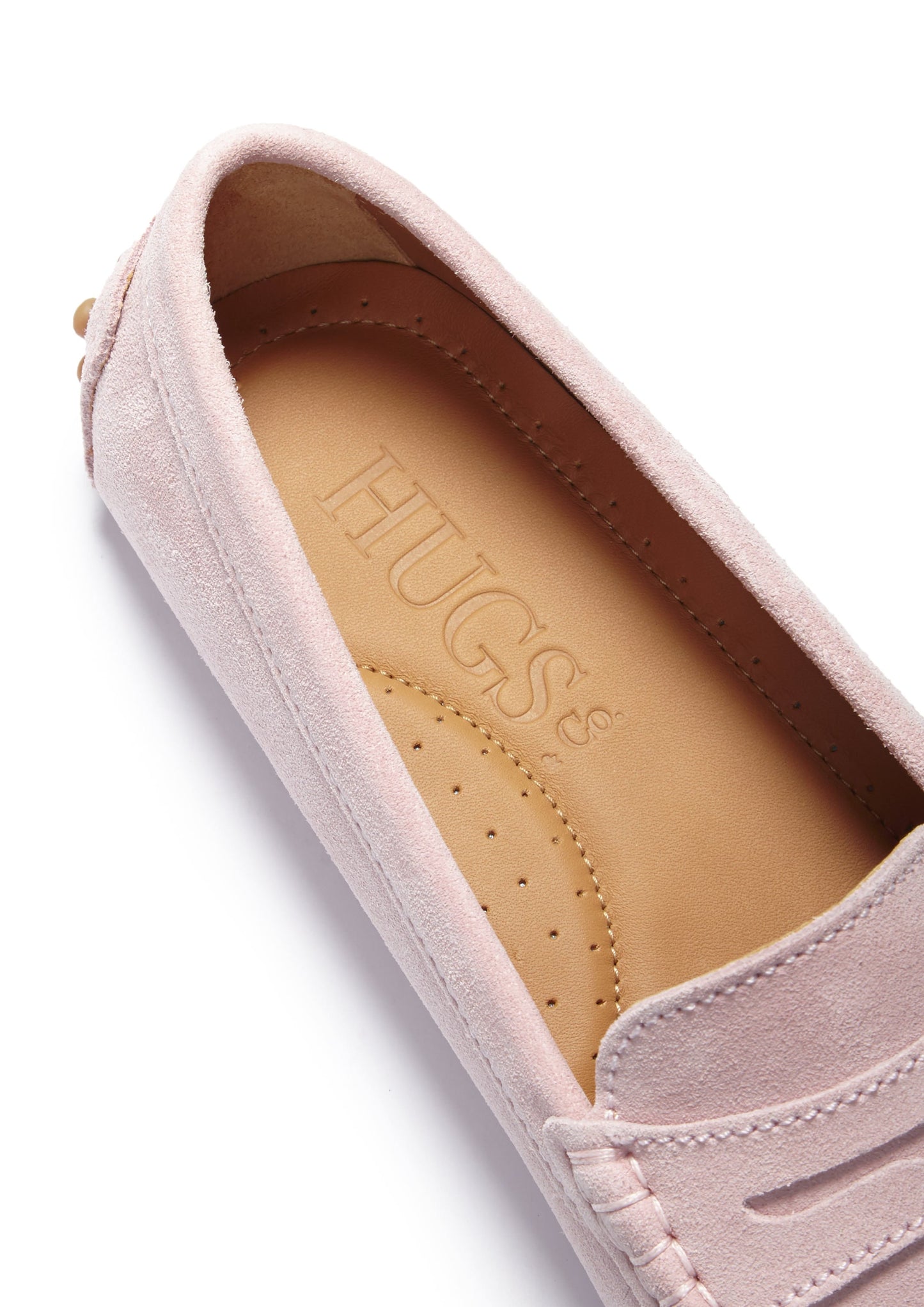 Women's Penny Driving Loafers, ice pink suede-3